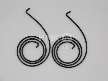 Комплект пружин для дверной ручки 30х18х1 загиб 6мм (вынос загиба 26мм) - 2 шт. Комплект пружин для дверной ручки 30х18х1 загиб 6мм (вынос загиба 26мм) - 2 шт.