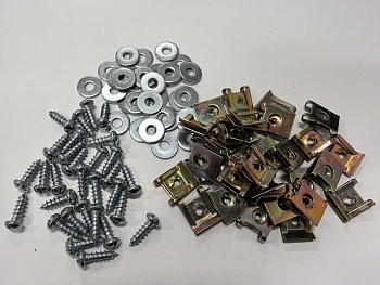 Саморезы автомобильные с закладной скобой и шайбой М5, 100 шт